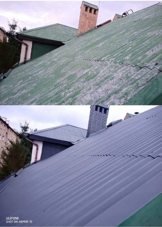 FARBA OKRĘTOWA NA DACH RYNNY KONTENERY HEMPATEX 46410 KOLORY RAL 20L