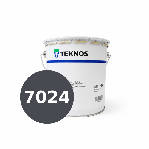 Farba Antykorozyjna Na Płot Barierki Teknolac 151-500 Półpołysk RAL 7024 3L