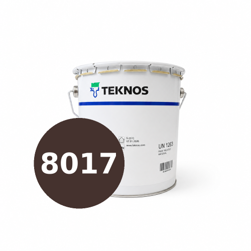 Farba Antykorozyjna Na Płot Barierki Teknolac 151-500 Półpołysk RAL 8017 3L